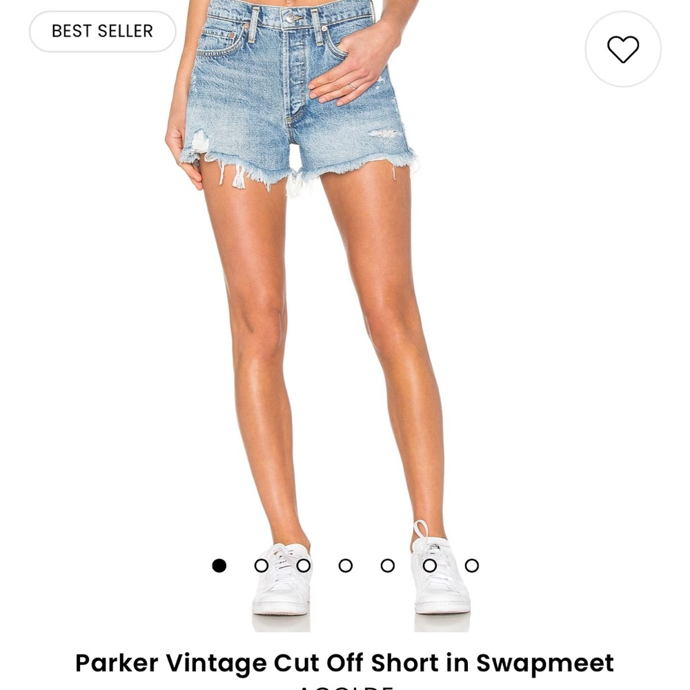 Agolde Parker vintage shorts.  Size 26.  Perfect condition!! Swapmeet wash